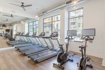 24-Hour fitness center at the merchant apartments in charleston, sc 29403